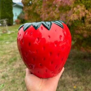 Vintage Inspired Fairy Strawberry Vase Flower Pot